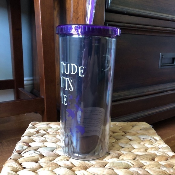 Wednesday “Solitude Suits Me” double walled tumbler with straw and lid - Picture 5 of 5